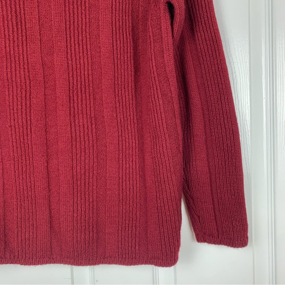Daks London Wool Mock Neck Knit Sweater Top - Picture 3 of 6